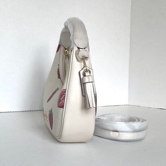Coach Carmen Mini Crossbody Bag Strawberry White CAL01 Crossbody ORGPKG - Picture 7 of 13